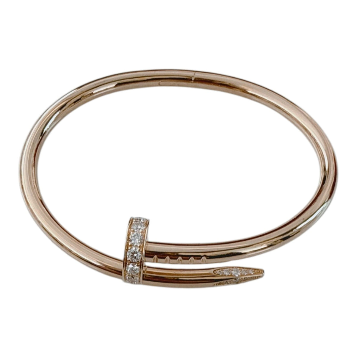 18K ROSE GOLD AND DIAMONDS JUSTE UN CLOU BRACELET, CLASSIC MODEL 15