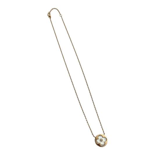 ROSE GOLD AND MOTHER OF PEARL BLOSSOM SUN PENDANT