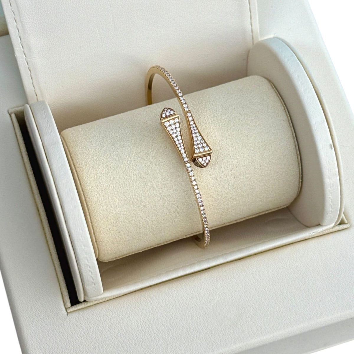 ROSE GOLD CLEO DIAMOND SLIP ON BRACELET L