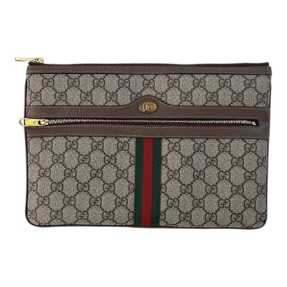 BEIGE GG SUPREME CANVAS OPHIDIA POUCH