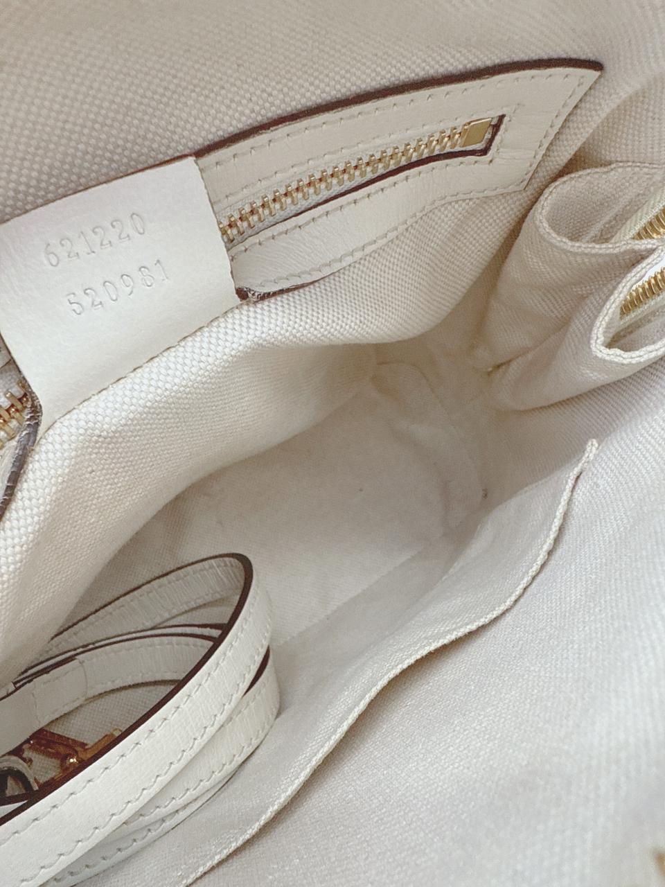 SMALL GUCCI HORSEBIT TOP HANDLE BAG IN GG SUPREME CANVAS