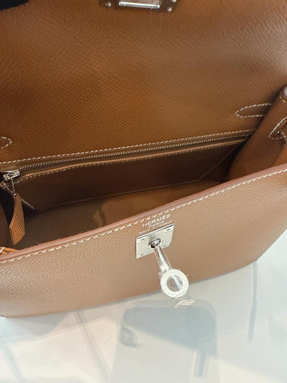GOLD KELLY 25 EPSOM LEATHER PALLADIUM HARDWARE