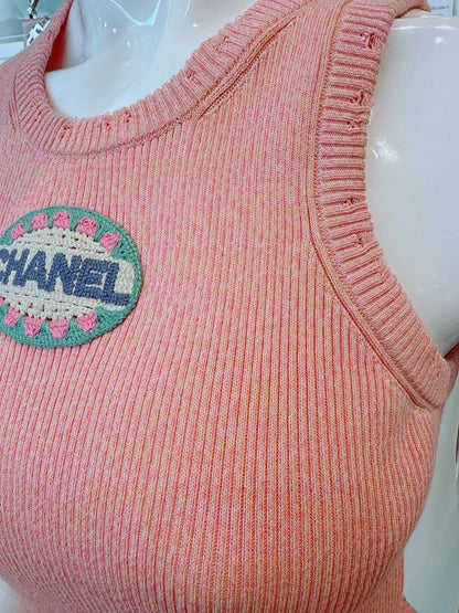 25P PINK KNITTED DRESS TIMELESS STYLE SIZE 36