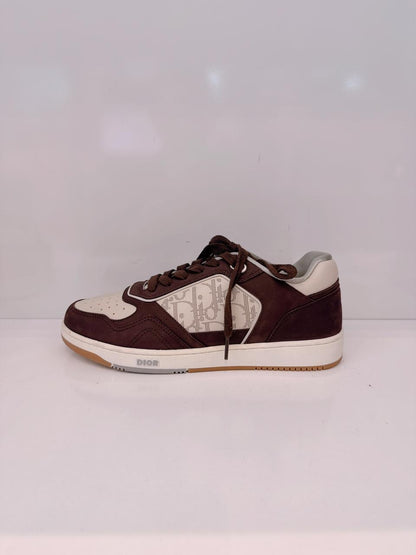 B27 UPTOWN LOW TOP TOP SNEAKER BROWN & BEIGE  DIOR OBLIQUE JACQUARD 40