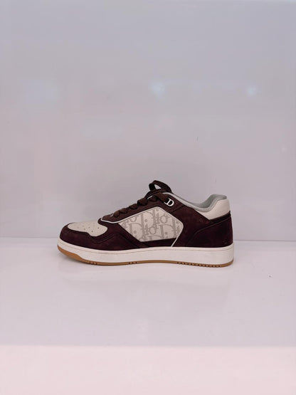 B27 UPTOWN LOW TOP TOP SNEAKER BROWN & BEIGE  DIOR OBLIQUE JACQUARD 40