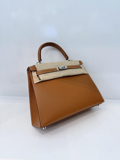 GOLD KELLY 25 EPSOM LEATHER PALLADIUM HARDWARE