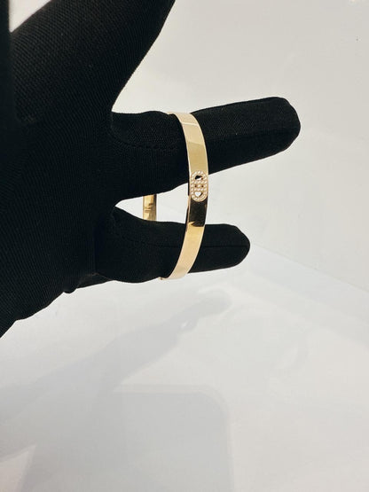 ROSE GOLD AND DIAMOND H D'ANCRE BRACELET SMALL MODEL