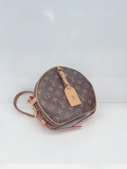 BROWN MONOGRAM CANVAS BOITE CHAPEAU SOUPLE  MM BAG