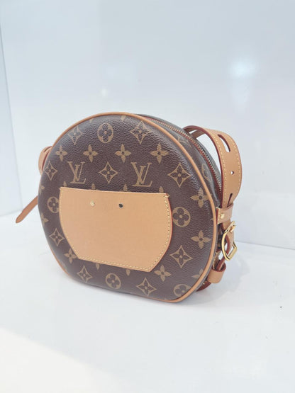 BROWN MONOGRAM CANVAS BOITE CHAPEAU SOUPLE  MM BAG