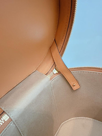 COGNAC VISETOS MONOGRAM SMALL CYLINDER CROSSBODY BAG