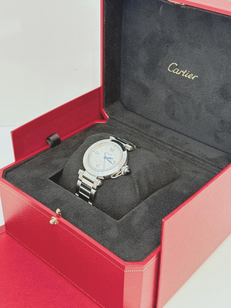 PASHA DE CARTIER WATCH AUTOMATIC MOVEMENT 35MM