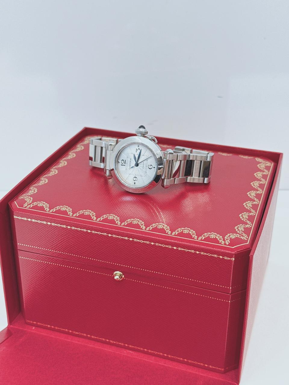 PASHA DE CARTIER WATCH AUTOMATIC MOVEMENT 35MM