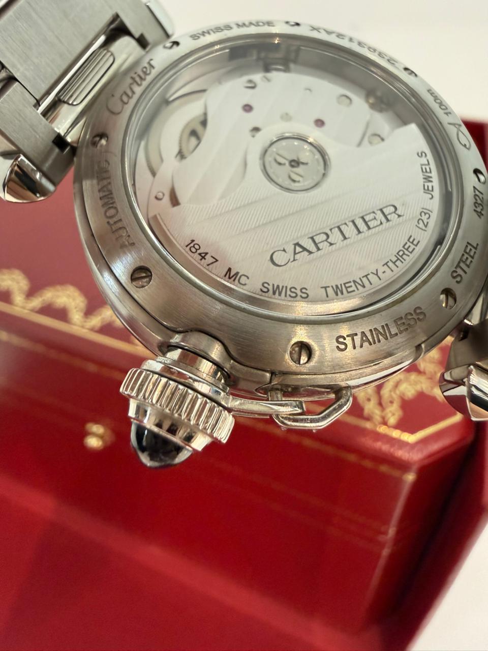 PASHA DE CARTIER WATCH AUTOMATIC MOVEMENT 35MM