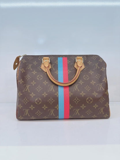 BROWN MONOGRAM CANVAS SPEEDY 30 HANDBAG