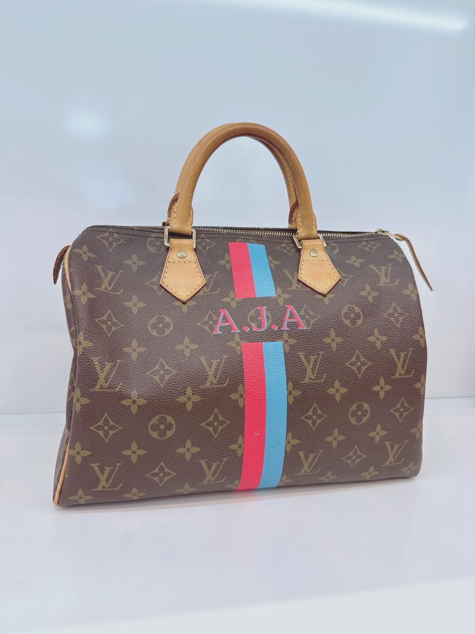 BROWN MONOGRAM CANVAS SPEEDY 30 HANDBAG