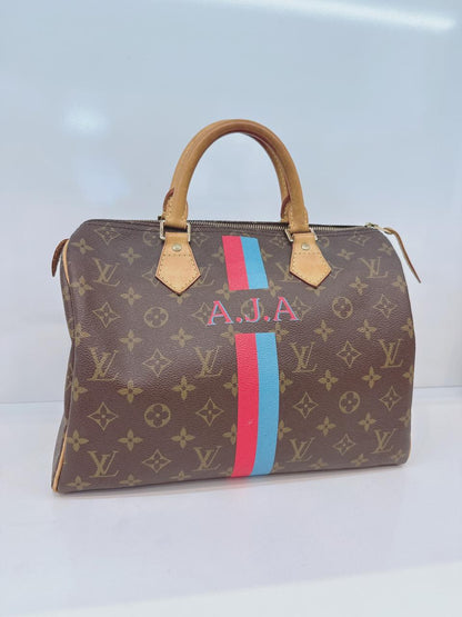 BROWN MONOGRAM CANVAS SPEEDY 30 HANDBAG