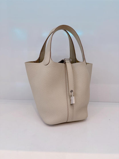 BETON CLEMENCE  LEATHER PICOTIN 18 PALLADIUM HARDWARE