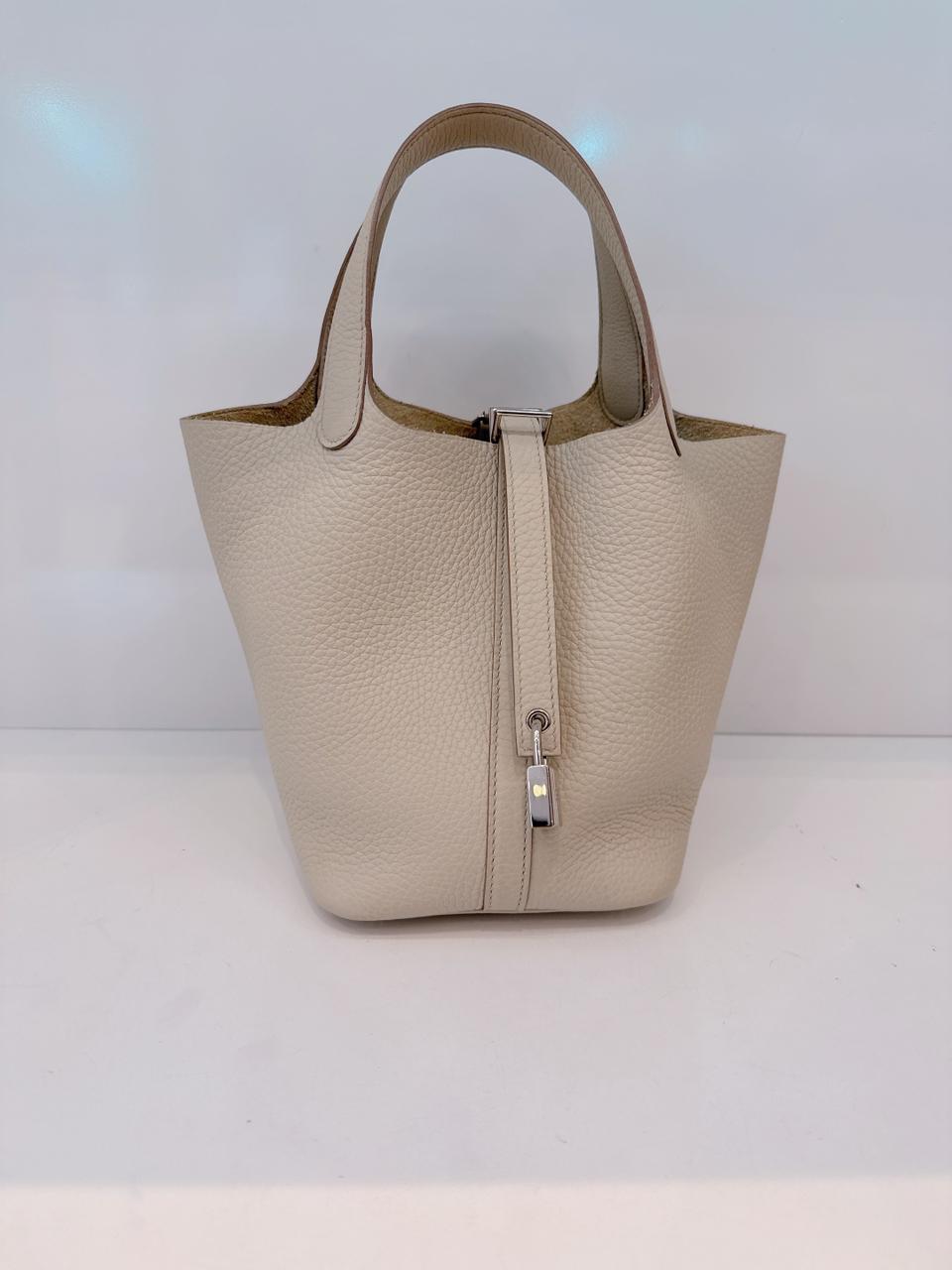 BETON CLEMENCE  LEATHER PICOTIN 18 PALLADIUM HARDWARE