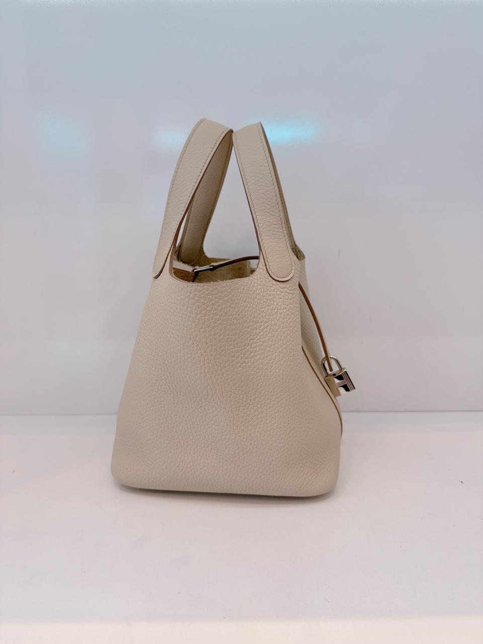 BETON CLEMENCE  LEATHER PICOTIN 18 PALLADIUM HARDWARE