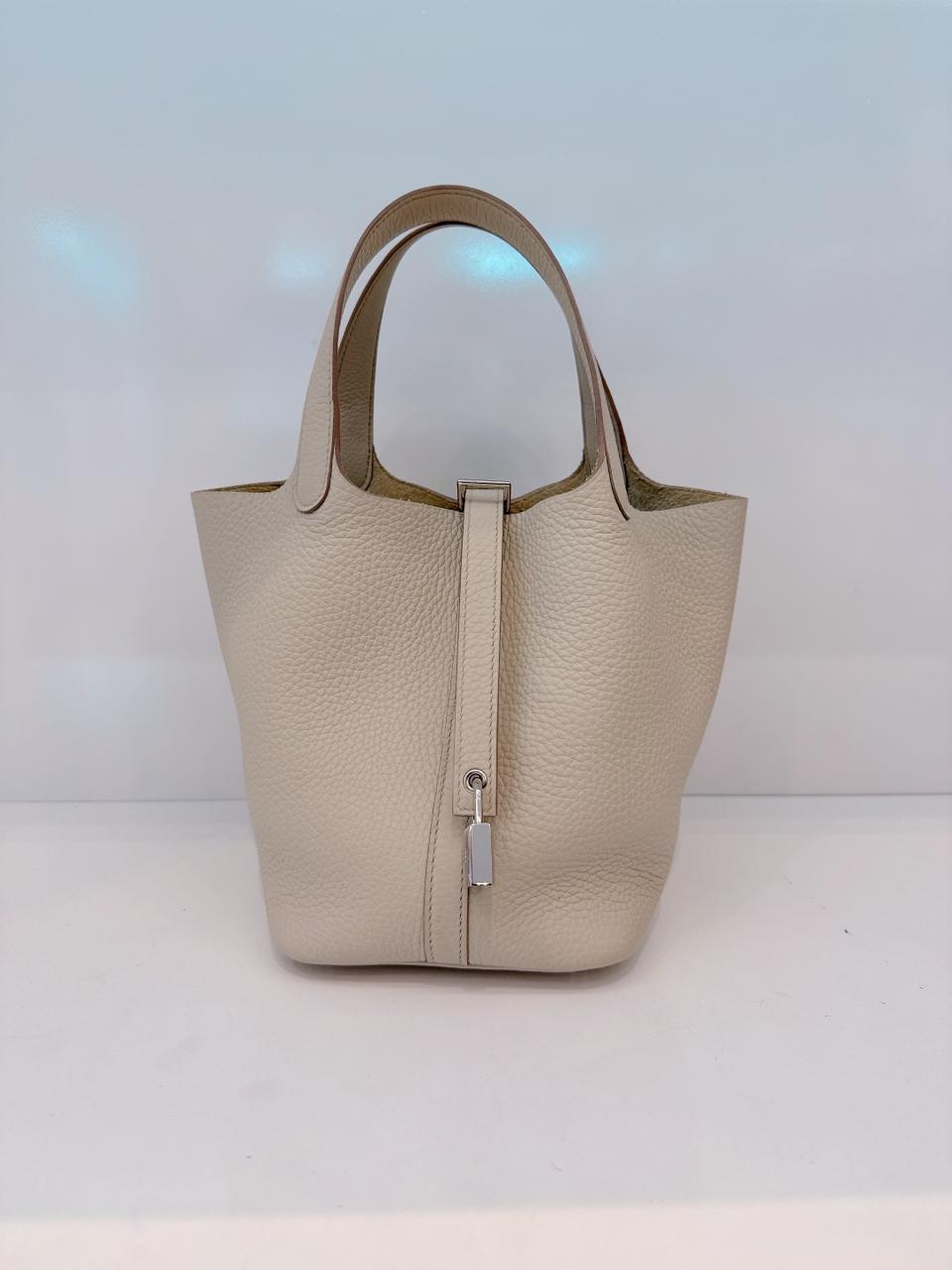 BETON CLEMENCE  LEATHER PICOTIN 18 PALLADIUM HARDWARE