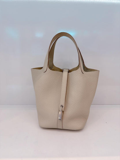 BETON CLEMENCE  LEATHER PICOTIN 18 PALLADIUM HARDWARE