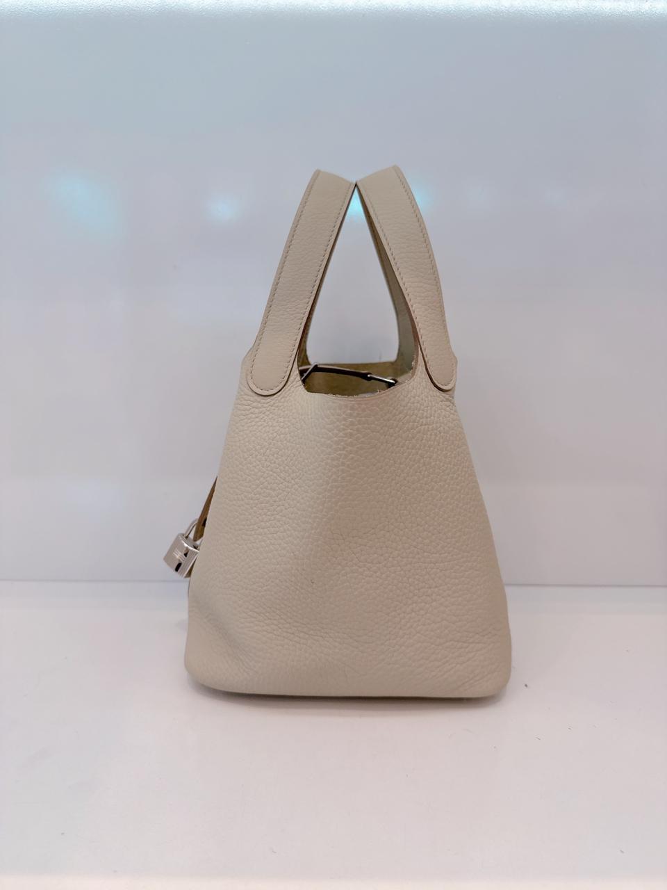 BETON CLEMENCE  LEATHER PICOTIN 18 PALLADIUM HARDWARE