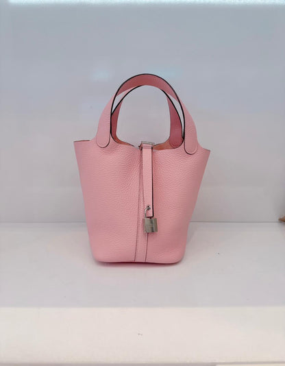 ROSE SAKURA PICOTIN 18 CLEMENCE LEATHER PALLADIUM HARDWARE