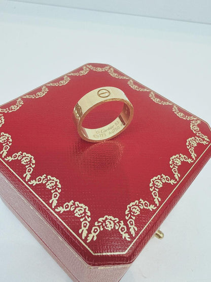 YELLOW GOLD CLASSIC MODEL LOVE RING 53