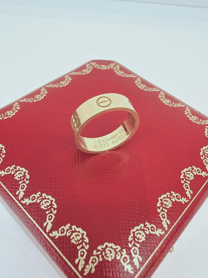 YELLOW GOLD CLASSIC MODEL LOVE RING 53