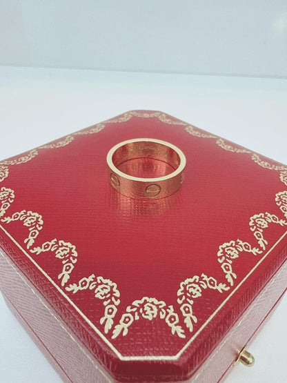 YELLOW GOLD CLASSIC MODEL LOVE RING 53