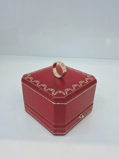 YELLOW GOLD CLASSIC MODEL LOVE RING 53