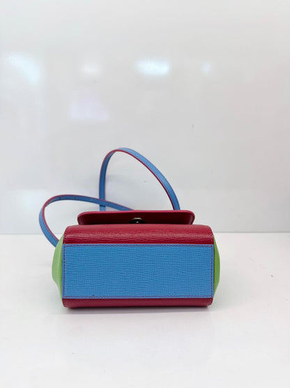 TRICOLOR MINI SICILY TOP HANDLE BAG