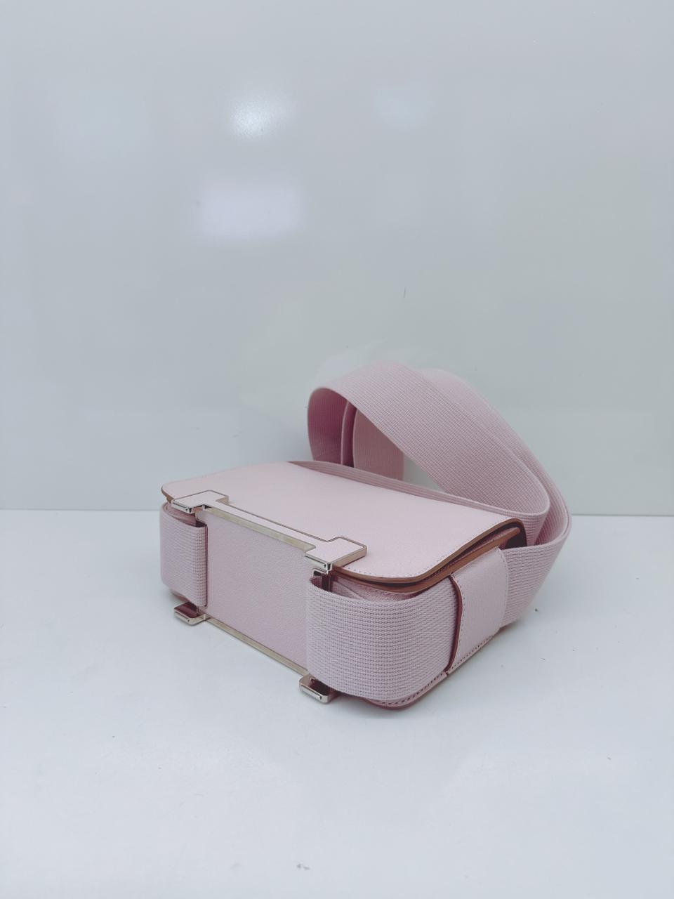 MAUVE PALE CHEVRE MYSORE GETA BAG PALLADIUM HARDWARE