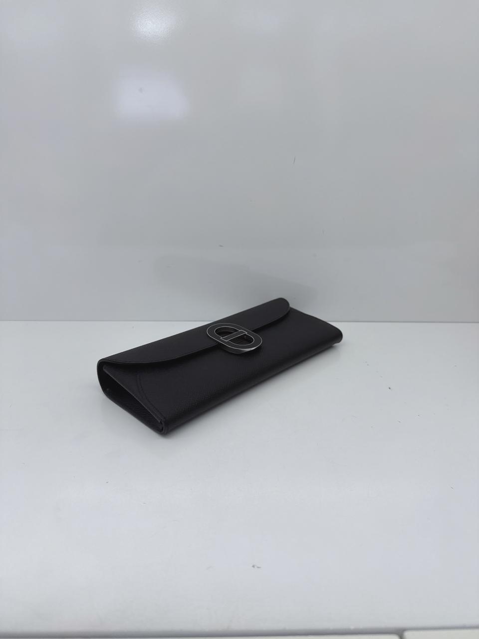 BLACK EPSOM LEATHER CHAINE D' ANCRE MAILLON TO GO WALLET