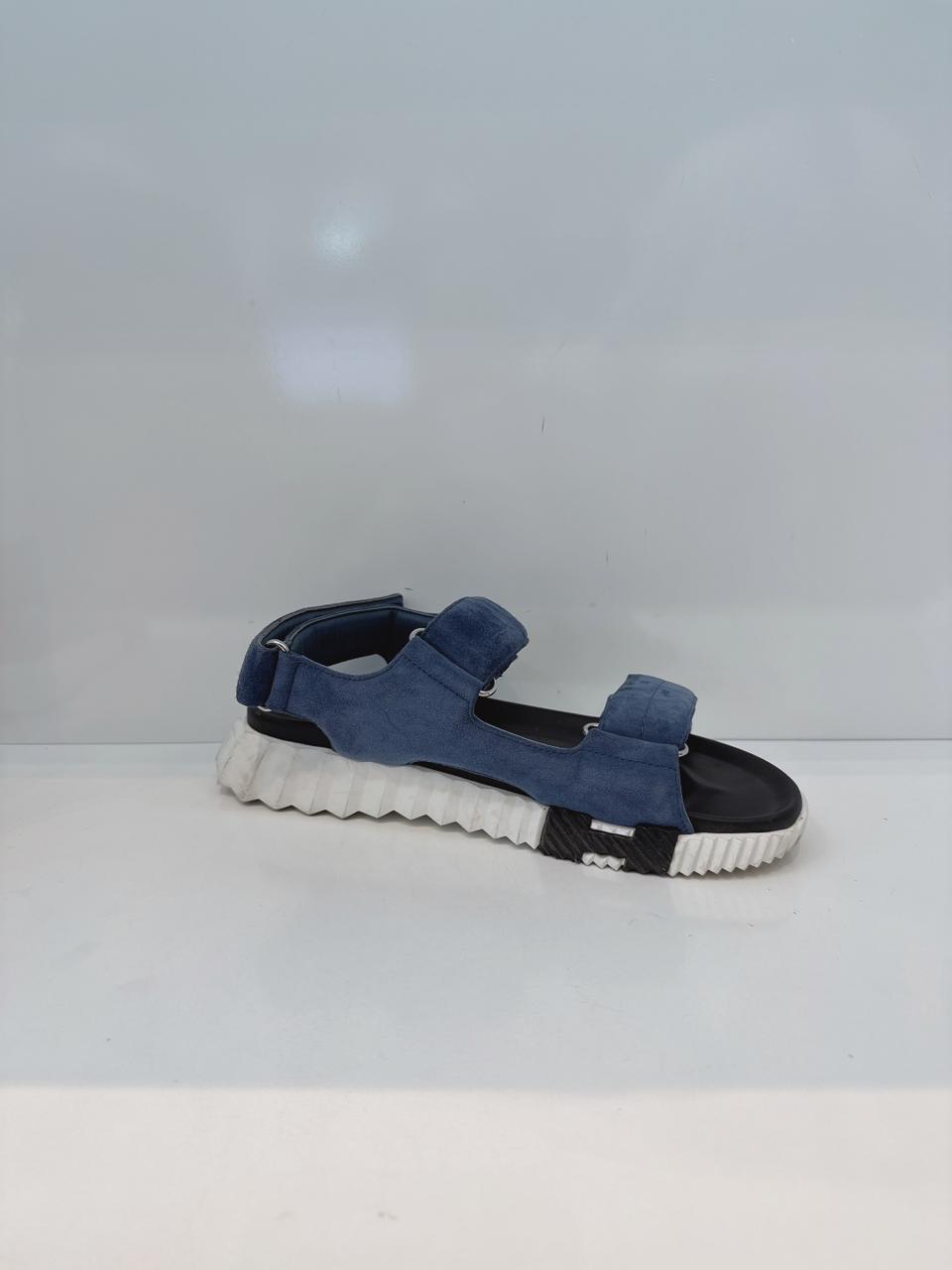 BLUE SUEDE JUNIOR SLINGBACK SANDALS  43