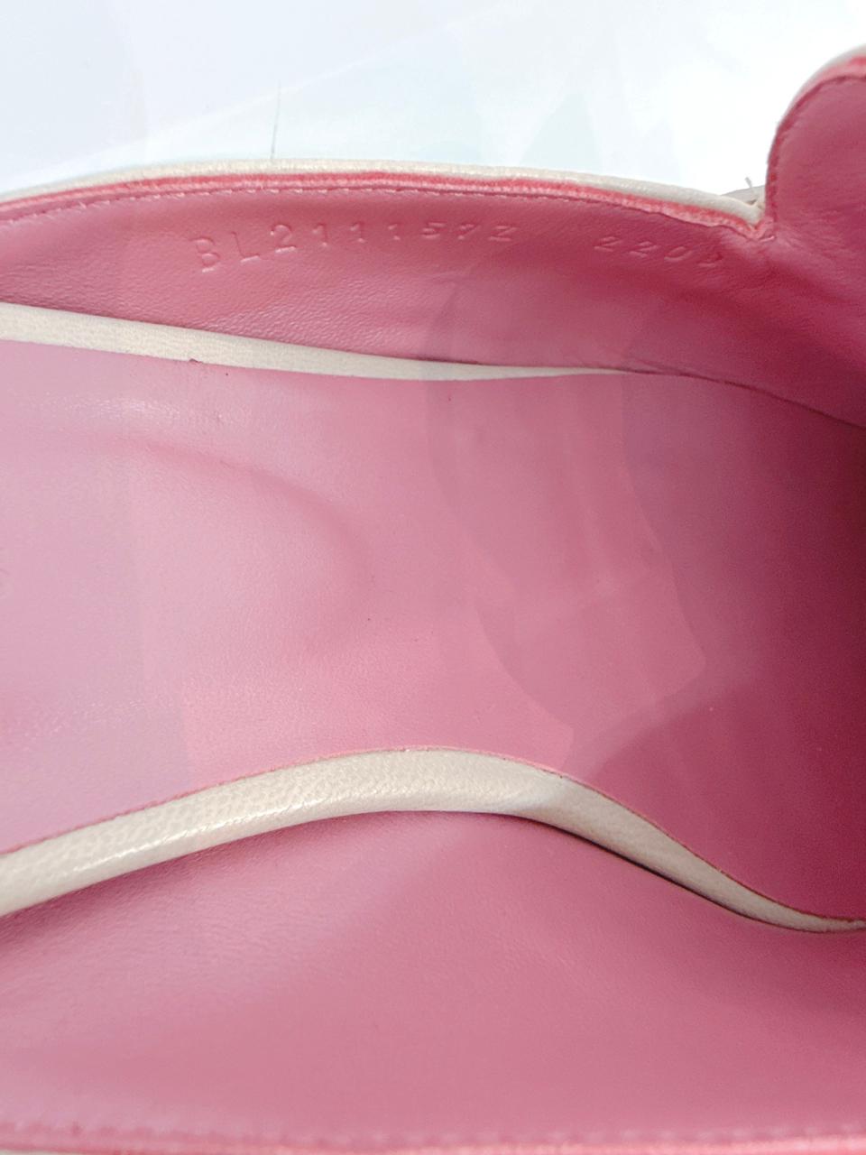 BEIGE NUDE GOATSKIN LEATHER OZ MULE SANDALS 40.5