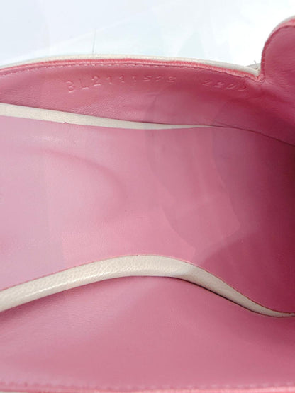 BEIGE NUDE GOATSKIN LEATHER OZ MULE SANDALS 40.5