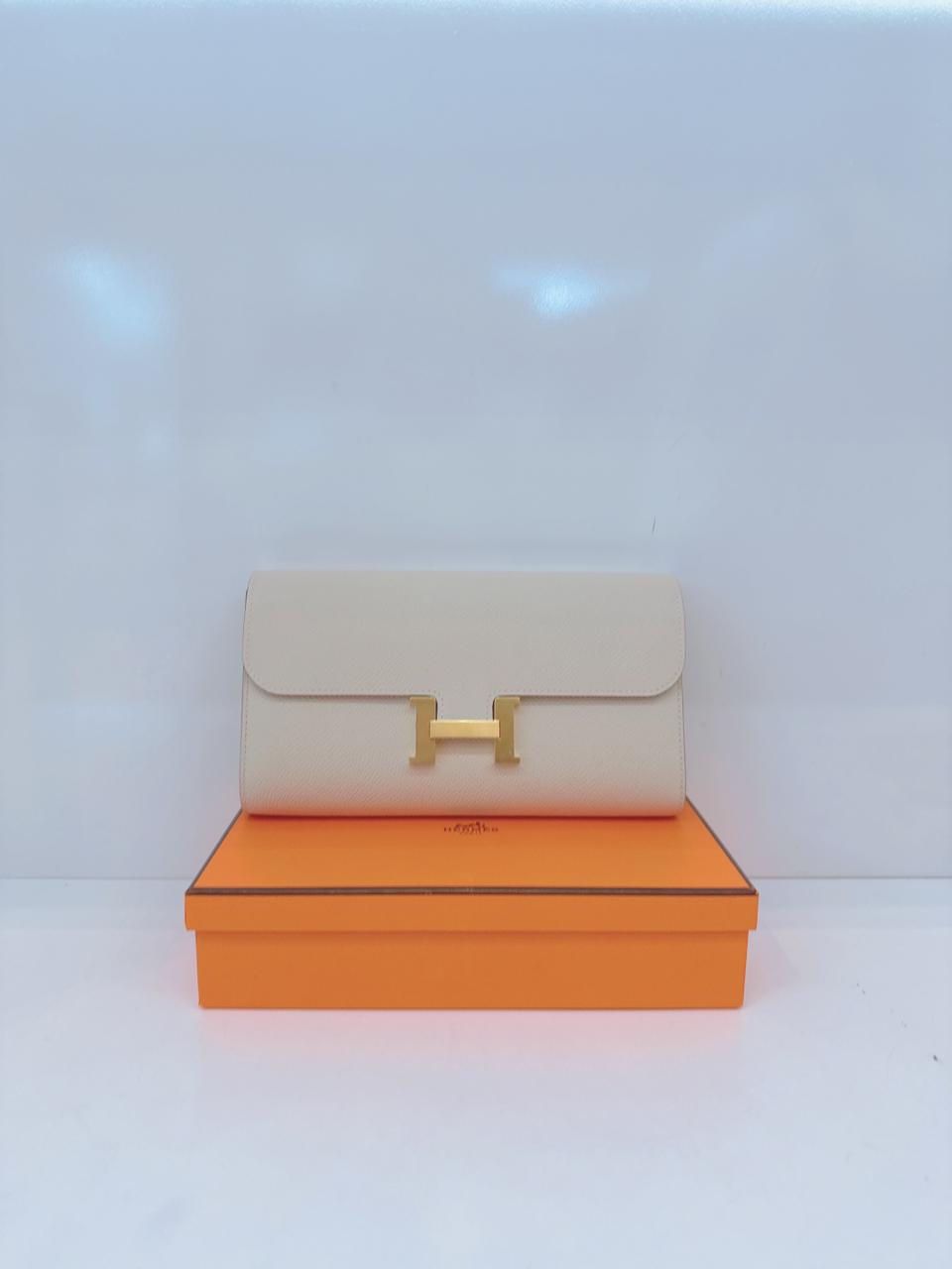 CRAIE CONSTANCE TO GO WALLET EPSOM LEATHER GOLD HARDWARE