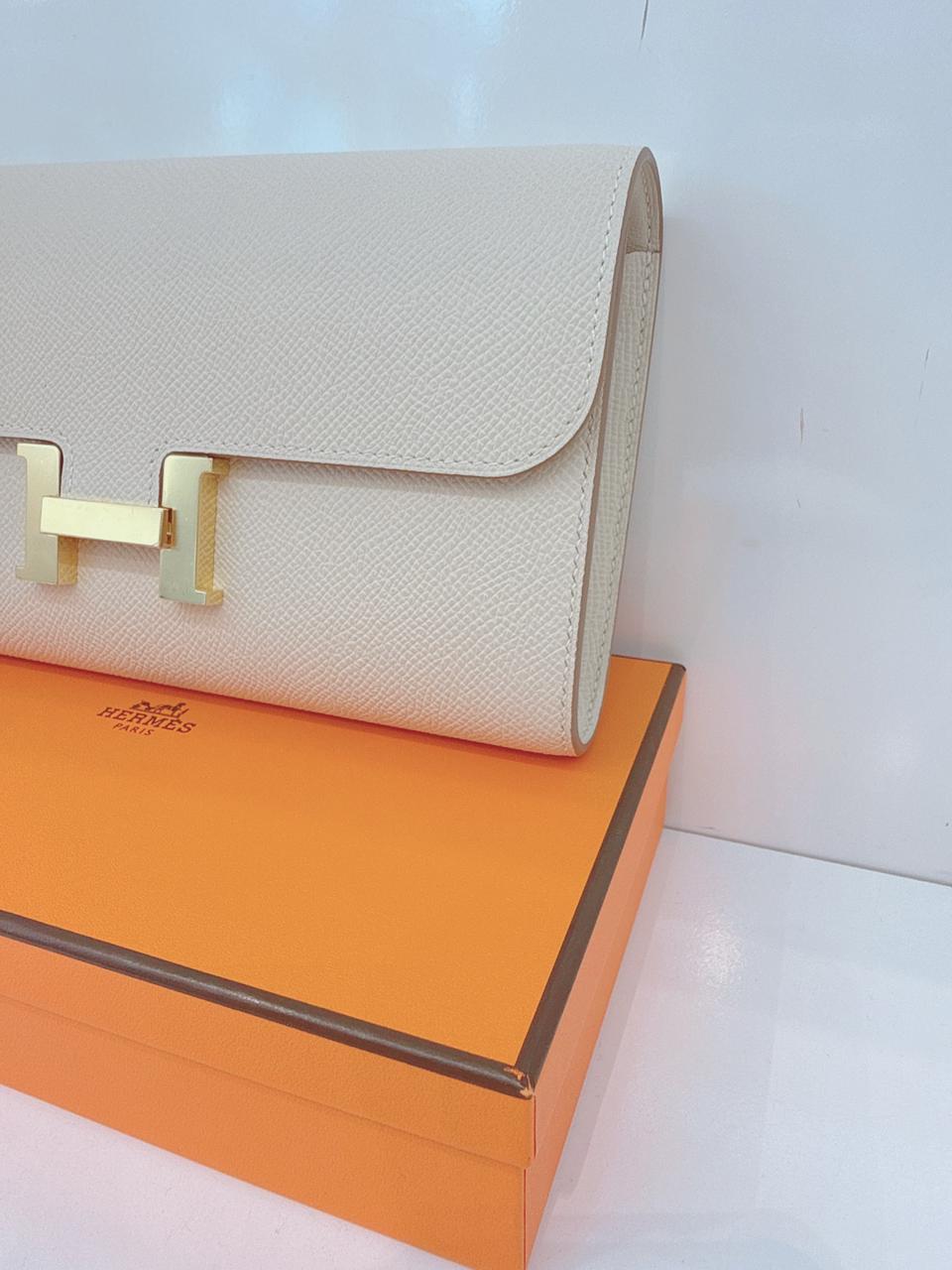 CRAIE CONSTANCE TO GO WALLET EPSOM LEATHER GOLD HARDWARE