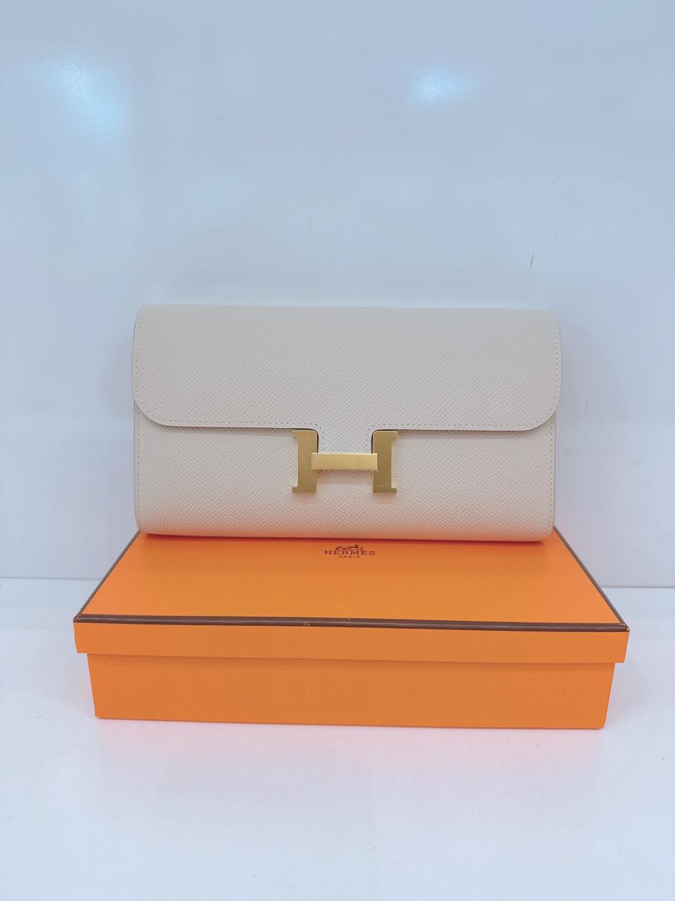 CRAIE CONSTANCE TO GO WALLET EPSOM LEATHER GOLD HARDWARE