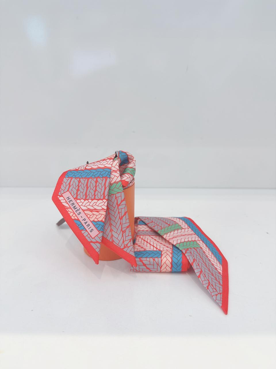 BLEU VIF GRENADINE SAUMON TRESSES H TWILLY - 2PCS