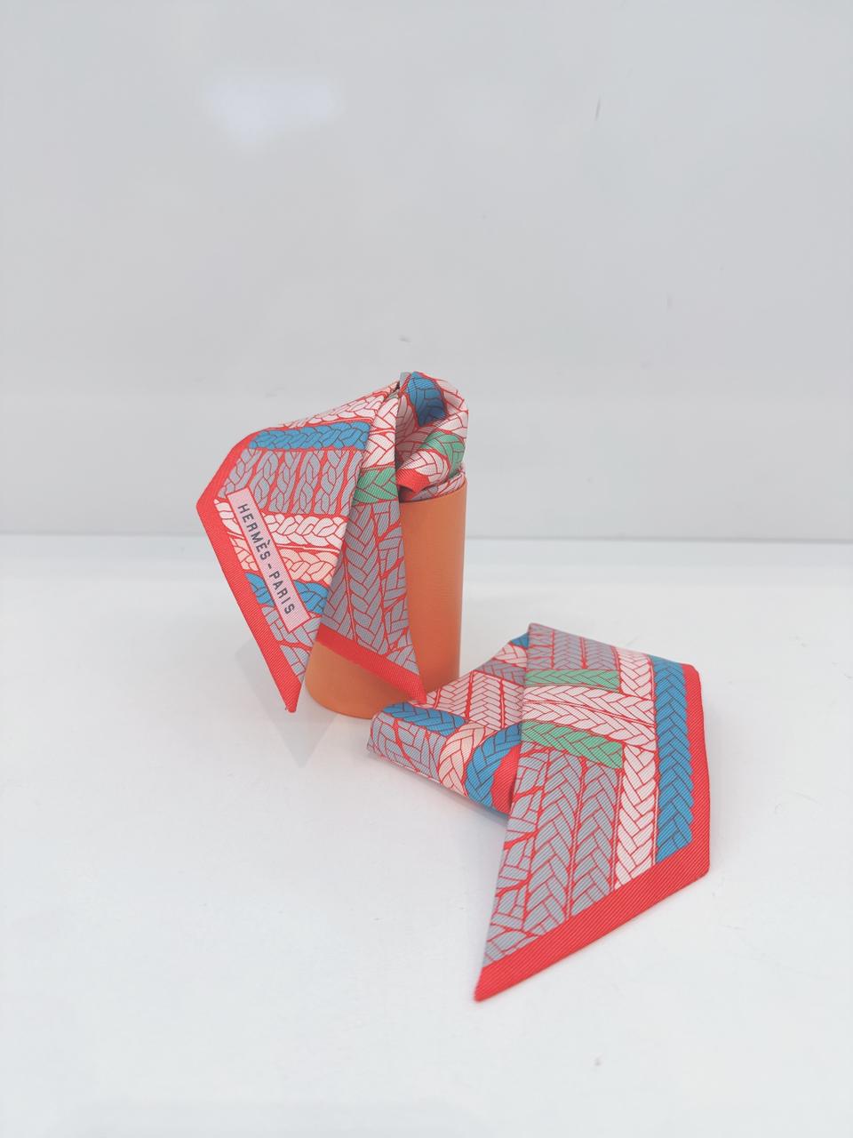 BLEU VIF GRENADINE SAUMON TRESSES H TWILLY - 2PCS