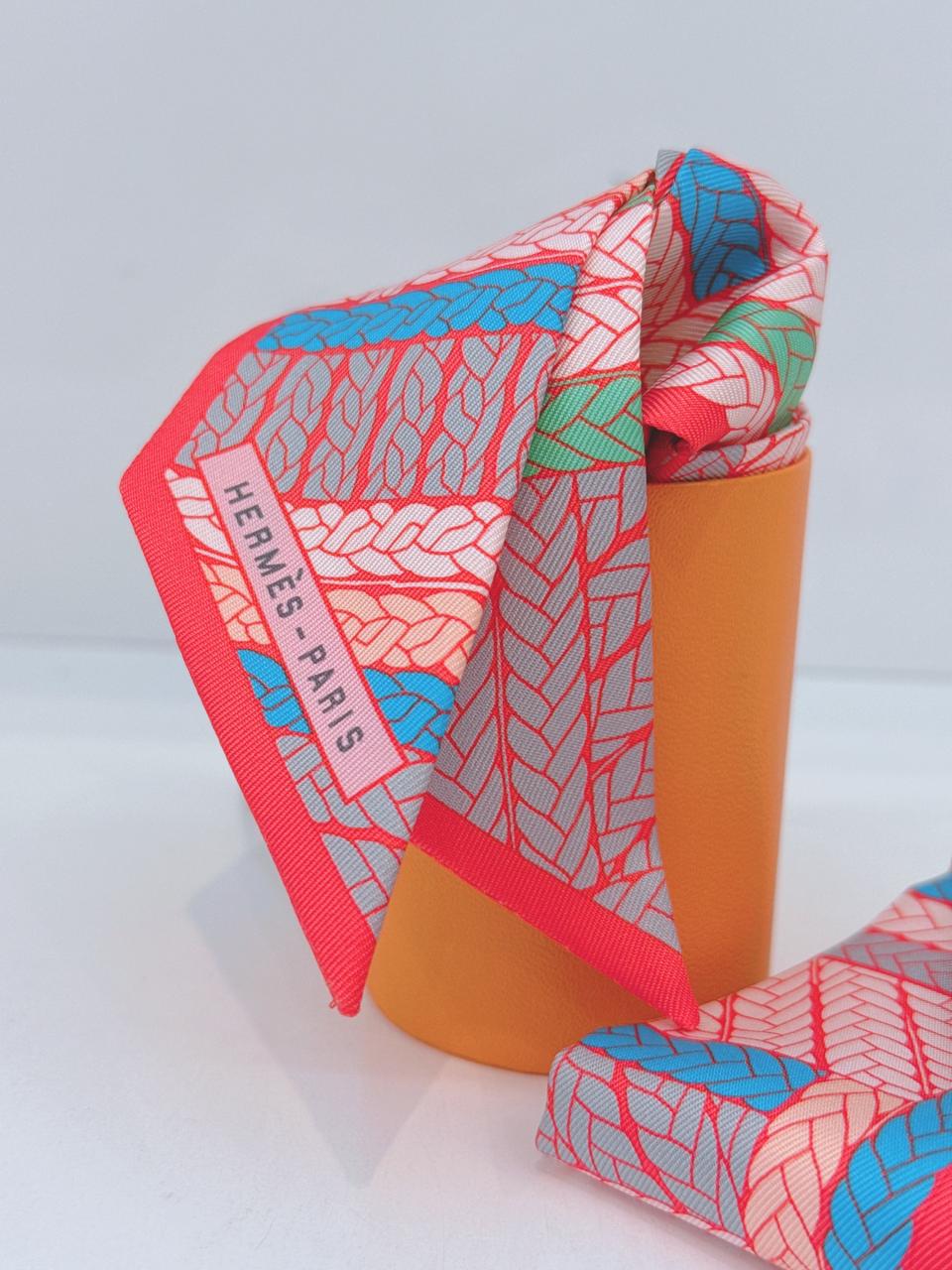 BLEU VIF GRENADINE SAUMON TRESSES H TWILLY - 2PCS