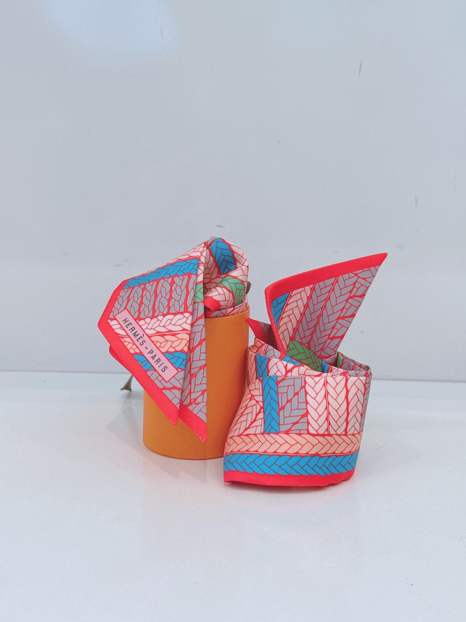 BLEU VIF GRENADINE SAUMON TRESSES H TWILLY - 2PCS