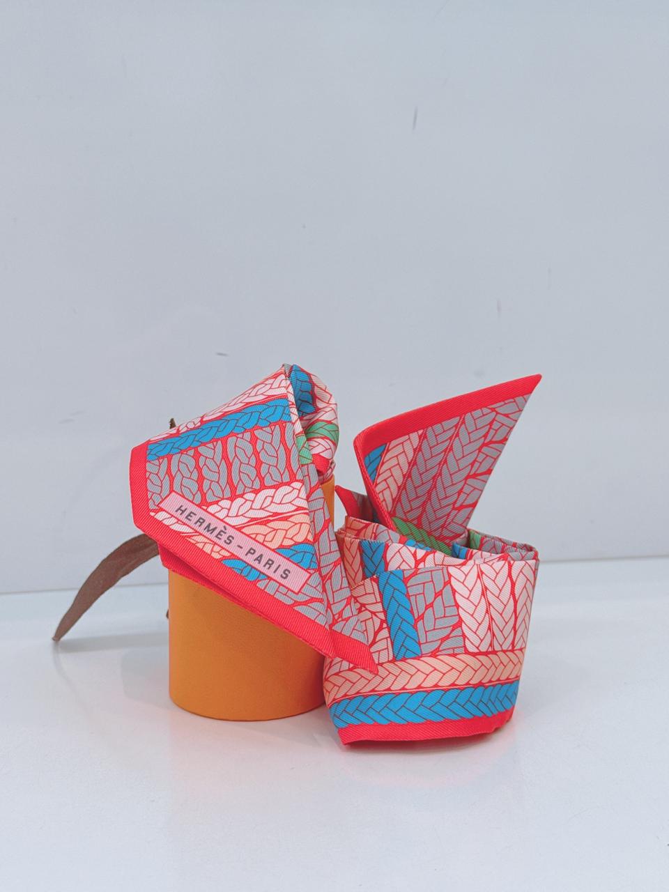 BLEU VIF GRENADINE SAUMON TRESSES H TWILLY - 2PCS