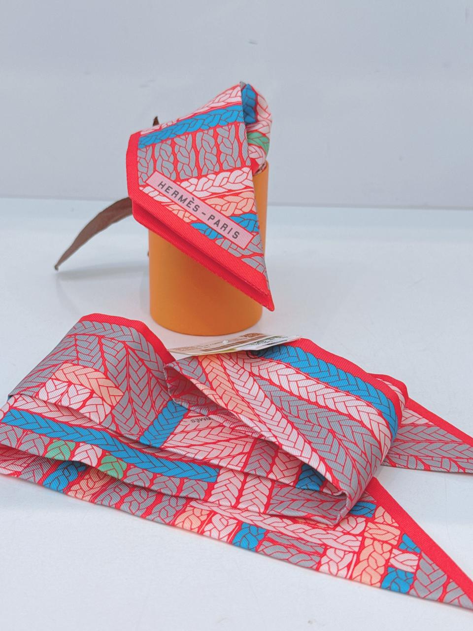 BLEU VIF GRENADINE SAUMON TRESSES H TWILLY - 2PCS