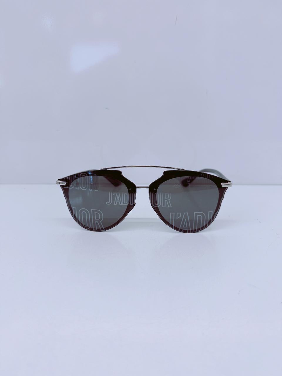 GREY METAL REFLECTED J'ADIOR SUNGLASSES