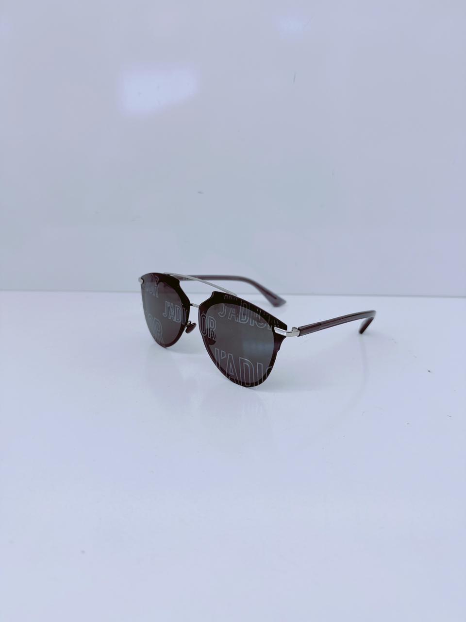GREY METAL REFLECTED J'ADIOR SUNGLASSES