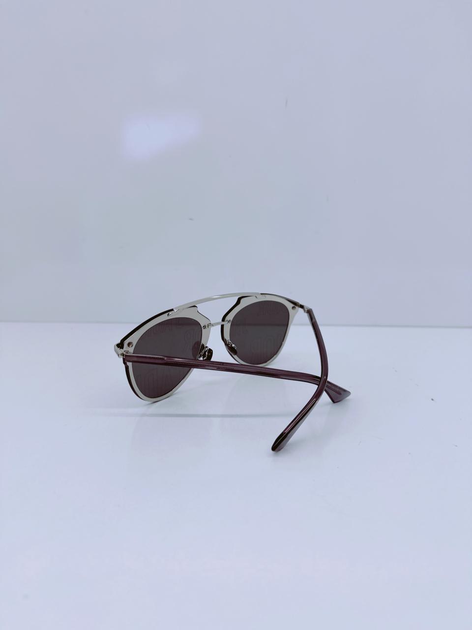 GREY METAL REFLECTED J'ADIOR SUNGLASSES