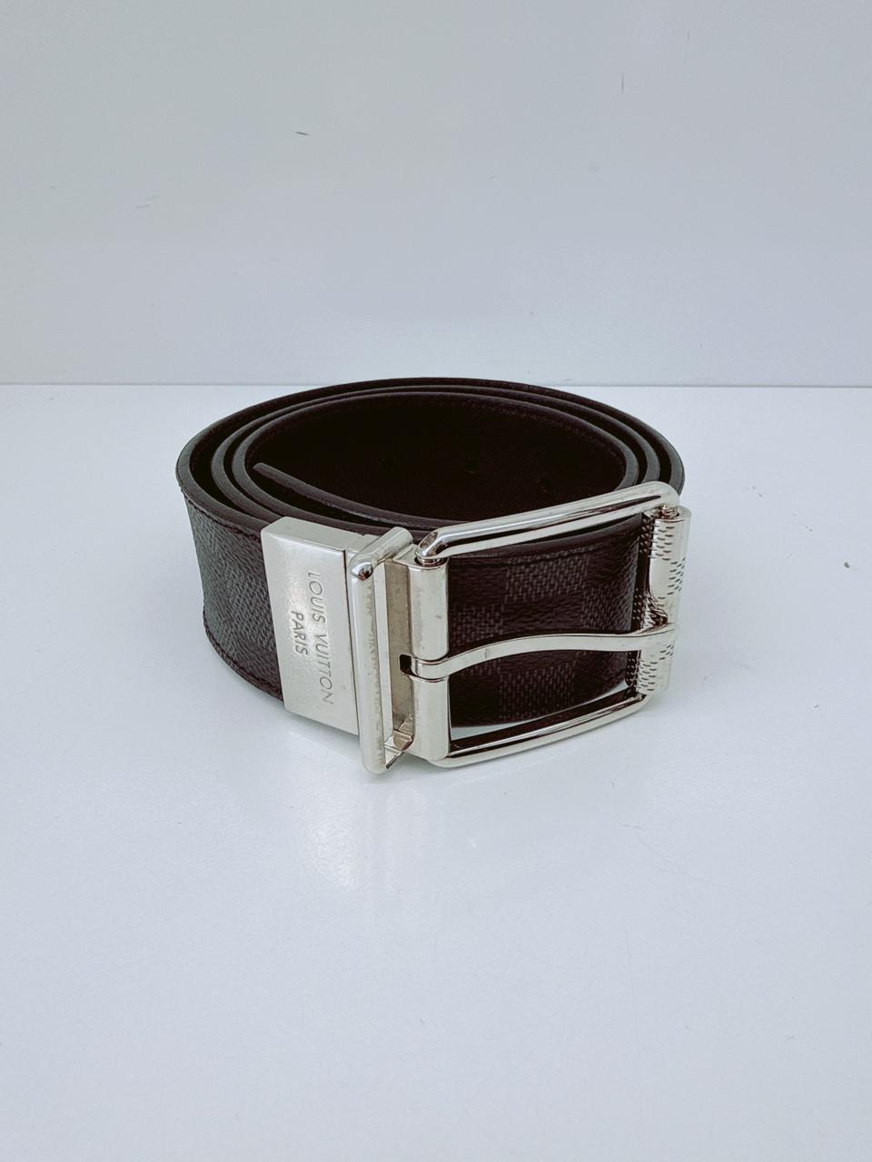 DAMIER PRINT M9156 35MM REVERSIBLE BELT 85CM